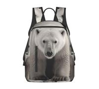FZQVSLCM Sac à dos léger pour ordinateur portable, randonnée, ours polaire, sac de week-end, sac de voyage pour homme et femme