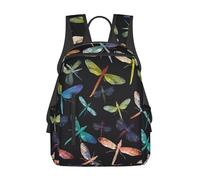 FZQVSLCM Sac à dos léger pour ordinateur portable, randonnée, sac à dos coloré libellule sac de week-end, sac de voyage pour homme et femme