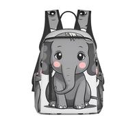 FZQVSLCM Sac à dos léger pour ordinateur portable - Sac à dos de randonnée - Motif éléphant gris - Sac de voyage pour homme et femme