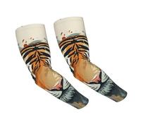 FZQVSLCM Year of the Tiger Manchons de protection solaire avec trou pour le pouce pour homme et femme