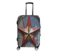 FZQVSWTX Housse de protection lavable pour valise, bateau pirate au coucher du soleil imprimé, protection élastique pour valises de 48,3 à 81,3 cm, American Wastern Texas Star, XL