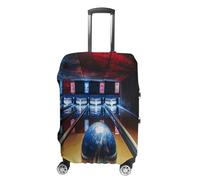 FZQVSWTX Housse de protection lavable pour valise de voyage élastique bleu turquoise turquoise pour bagages de 48,3 à 81,3 cm, Bowling, L