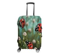 FZQVSWTX Housse de protection lavable pour valise de voyage élastique bleu turquoise turquoise pour bagages de 48,3 à 81,3 cm, Paysage coccinelle, XL