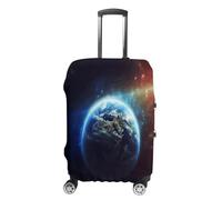 FZQVSWTX Housse de protection lavable pour valise, ensemble de tambours, élastique, pour valise de 48,3 à 81,3 cm, Space Planet Earth, M