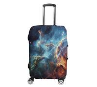 FZQVSWTX Housse de protection lavable pour valise, motif guitare réfléchissante, protection élastique pour valises de 48,3 à 81,3 cm, Univers Galaxy Space, L