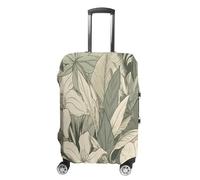FZQVSWTX Housse de protection lavable pour valise, motifs complexes imprimés, protection élastique pour valises de 48 à 81 cm, Traits simples de plantes, S