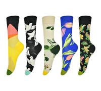 FZSECRIU 5 Paires de Chaussettes Amusantes et Colorées pour Femme 39-42, de Bonne Humeur (FR/ES, Numérique, Taille Normale, Pas de Boîte C)