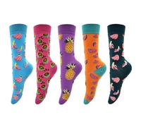 FZSECRIU 5 Paires de Chaussettes Amusantes pour Femme 39-42, Colorées et de Bonne Humeur (FR/ES, Numérique, Taille Normale, Pas de Boîte G)