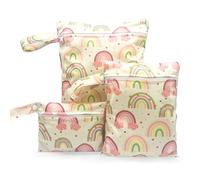 FZSECRIU Lot de 3 Sacs，3 pièces Sac Maillot de Bain mouillé，a Couche，Etanche，Linge Sale Voyage，Sac à Linge Sale，étanche， Piscine