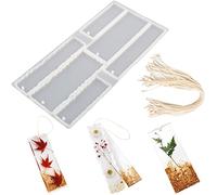 FZSECRIU Moule Marque Page resine epoxy, resine epoxy kit, Moule Silicone resine epoxy,Moule 3D, resine epoxy, Comprendre 6 Types de moules Marque Pages et 20 Cordes