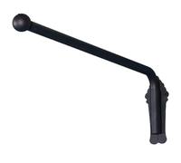 FZSERUN Tige PortièRe Panneaux LatéRaux, PréSentoir Rideau FenêTre, Tringles à Rideaux Robustes à Bras Oscillant, Bras Draperie, pour Salon, Chambre, Cuisine,Noir,120cm