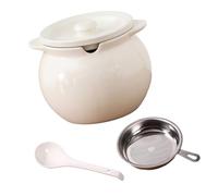 fztonk Bidon d ' Huile en céramique de 1400 ML avec Couvercle hermétique Récipient de Graisse de Bacon pour l ' Organisation du comptoir Récipient d ' Huile de capacité avec Couvercle