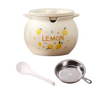 fztonk Bidon d ' Huile en céramique de 1400 ML avec Couvercle hermétique Récipient de Graisse de Bacon pour l ' Organisation du comptoir Récipient d ' Huile de capacité avec Couvercle