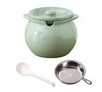 fztonk Bidon d ' Huile en céramique de 1400 ML avec Couvercle hermétique Récipient de Graisse de Bacon pour l ' Organisation du comptoir Récipient d ' Huile de capacité avec Couvercle