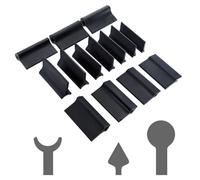 fztonk Blocs de ponçage en Caoutchouc Robustes, 14 pièces, pour Surfaces complexes et Petites Zones, Outils de Finition de Visage précis