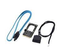 fztonk Carte convertisseur MSATA, Adaptateur 7 Broches, Demi-Taille Pleine Haute pour Disque Dur SSD 2.5" 3.5" + câble de 50cm
