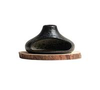 fztonk Distributeur de créatif Fait à la Main avec Tasse spacieuse de 13, 5 cm et Base en Bois Amovible de 17 cm, Petit Dispositif de de Type cheminée en céramique, décoration en céramique