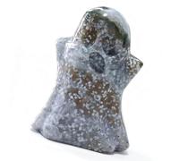 fztonk Figurine fantomatique Pierres précieuses Naturelles Statues en sculptées à la Main Reiki Guérisons Sculpture en Pierre pour Les carnavals d ' Halloween Guérisons Cristaux Figurine