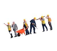 fztonk Figurines détaillées d ' ouvriers de Chantier, échelle 1: 64, Artisanat en résine pour Monde Miniature et Affichage de modèles, Petites Figurines en résine