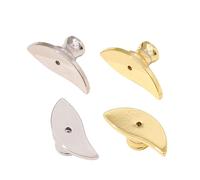 fztonk Lot de 4 fermoirs de Boucles d ' Oreilles, Pochettes sûres, Bouchons de Bijoux d ' Oreille, de Verrouillage en Forme de Lune, adaptés Clous d ' Oreilles, rehausseurs de poignée