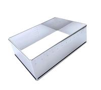 fztonk Moule rectangulaire Extensible, Taille Flexible pour tiramisus et mousses, Cerceau à Bulles quadrilatère modifiable