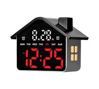 fztonk Réveils pour Chambre à Coucher, horloges numériques LED, Horloge de Bureau avec Jour de la Semaine, Double Alarme pour décors de Salon, Horloge numérique