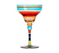 fztonk Verres à boire peints à la main avec des verres à margarita classiques à larges bords pour cocktails et boissons glacées