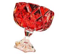 fztonk Verres transparents luxueux, bol à collations avec bords lisses et base robuste pour un placement stable, plat de service somptueux