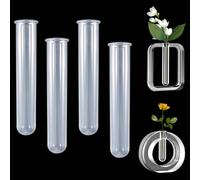 FZYCOM 4Pcs Tubes à Essai en Acrylique pour Station de Multiplication Des Plantes époxy Moule en Silicone Moule Tubes à Essai Vases pour Plantes Hydroponiques Fleurs, Durable