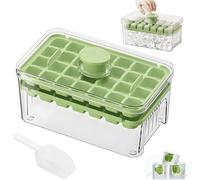 FZYCOM Bac a Glacon, Glacons Moule, Machine a Glacons, Ice Cube Moule, Bac à Glaçons avec Couvercle Libère Tous Les Glaçons en une Seconde, Sans BPA, 56 Bac à Glaçons