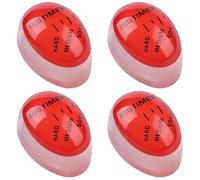 Fzyisw 4 Pièces Egg Timer, Minuteur Oeuf, Minuteur Qui Détermine la Cuisson des œufs en Fonction du Changement de Couleur, Minuteur pour Les œufs, pour Cuisine et la Maison Restaurant, Réutilisable