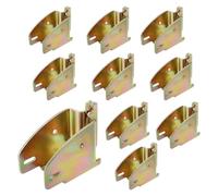 Fzzuzdlap 10 Pièces D'Accessoires de Douille D'Extrémité de Poutre en Bois E-Track pour 2x4 2x6, Ajoutez des Barres de Verrouillage de Charge Amovibles à la Zone de Chargement E-Track