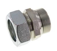 G 1 1/2'' mâle x 42L Anneau de coupe droit en acier zingué avec joint FKM 160 Bar DIN 2353