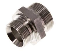 G 1 1/2'' x G 1 1/4'' Double mamelon en acier inoxydable 315 Bar - Hydraulique