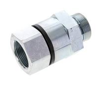 G 1 1/4'' F/M Joint pivotant en acier zingué 400 Bar - Hydraulique - Haute pression