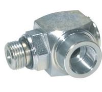 G 1 1/4'' M/F Acier zingué Coude 90° Joint Tournant Haute Pression 250 Bar - Hydraulique