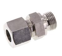 G 1/2'' mâle x 14S Bague coupante droite en acier inoxydable avec joint FKM 630 Bar DIN 2353