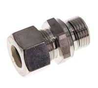 G 1/2'' mâle x 15L Raccord à compression droit en acier inoxydable avec joint FKM 315 Bar DIN 2353