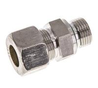 G 1/2'' mâle x 16S Raccord à compression droit en acier inoxydable avec joint FKM 400 Bar DIN 2353