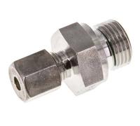 G 1/2'' mâle x 6S Raccord à compression droit en acier inoxydable avec joint FKM 630 Bar DIN 2353