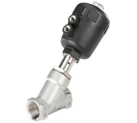 G 1/2'' NC Vanne à Siège Incliné Pneumatique 2 Voies Inox - 2000 - 178681