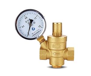 G 1/2quot; 3/4 quot; 1 2quot; Valve de maintien réduction pression d'eau en laiton, régulateur DN15/DN20/DN25/DN32, jauge soupape décharge réglable, pièces(Without Gauge,DN40)