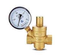 G 1/2quot; 3/4 quot; 1 quot; 2quot; Valve de maintien de réduction de pression d'eau en laiton, régulateur DN15/DN20/DN25/DN32, jauge de décharge réglable, 1 pièces(With Gauge,DN20)