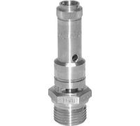 G 1/4'' Acier inoxydable 316 Ti Soupape de sécurité préréglée 0,7 bar (10,15 psi) DN 8