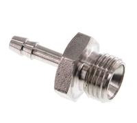G 1/4'' Male x 4mm Acier inoxydable Embout de tuyau 40 Bar