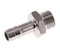 G 1/4'' Male x 8mm Acier inoxydable Embout de tuyau 40 Bar