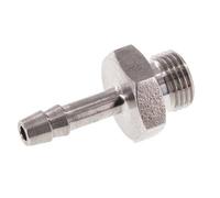 G 1/8'' Male x 4mm Acier inoxydable Embout de tuyau 40 Bar