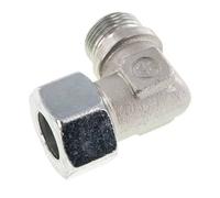 G 1'' Male x 25S Acier zingué Raccord coudé 90° 400 Bar DIN 2353