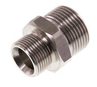 G 1'' x G 3/4'' Double mamelon en acier inoxydable 40 Bar