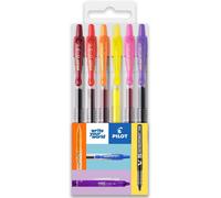 G-2 Retractable Gel Ink Rollerball Pen - 0.7mm Tip - Sunset Tones (Pack Of 6)
